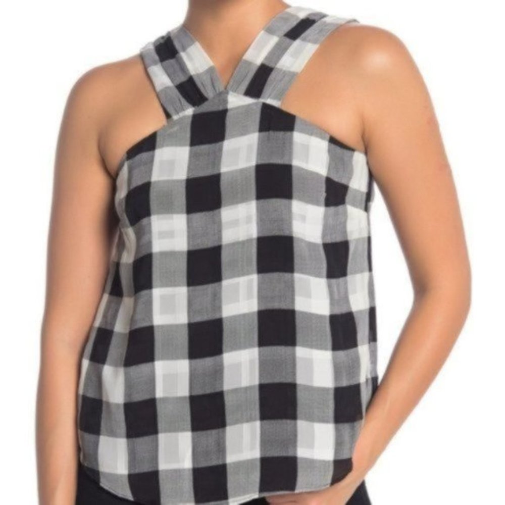 Rachel Roy Raj Checkered Tank Top, M